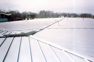 Mastercoat Permanent Rust Sealer (both varieties) can be used on a roof.