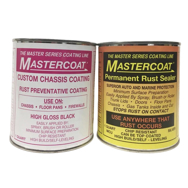 Mastercoat Permanent Rust Sealer & Chassis Finish HIGH GLOSS Combo
