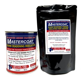 Mastercoat® Permanent Rust Sealer Sound Deadener & Thermal Insulator Floor Pan Coating & Bed Liner - Paint Sets & Additive